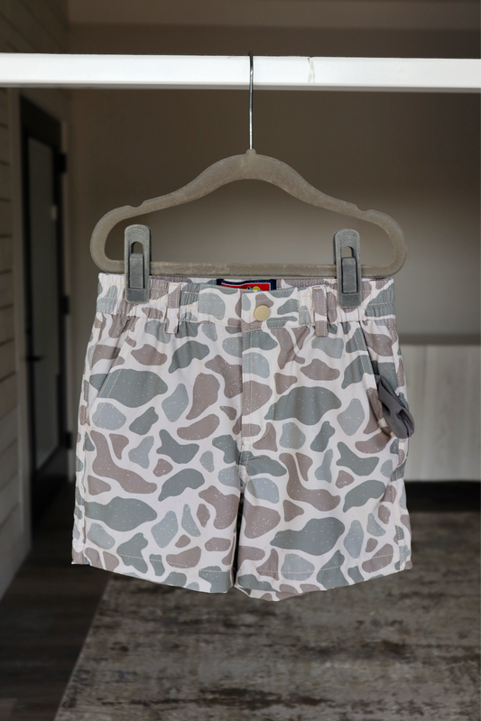 Boys Burlebo Everyday Shorts - Classic Deer Camo