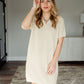 Textured Raglan Sweater Dress