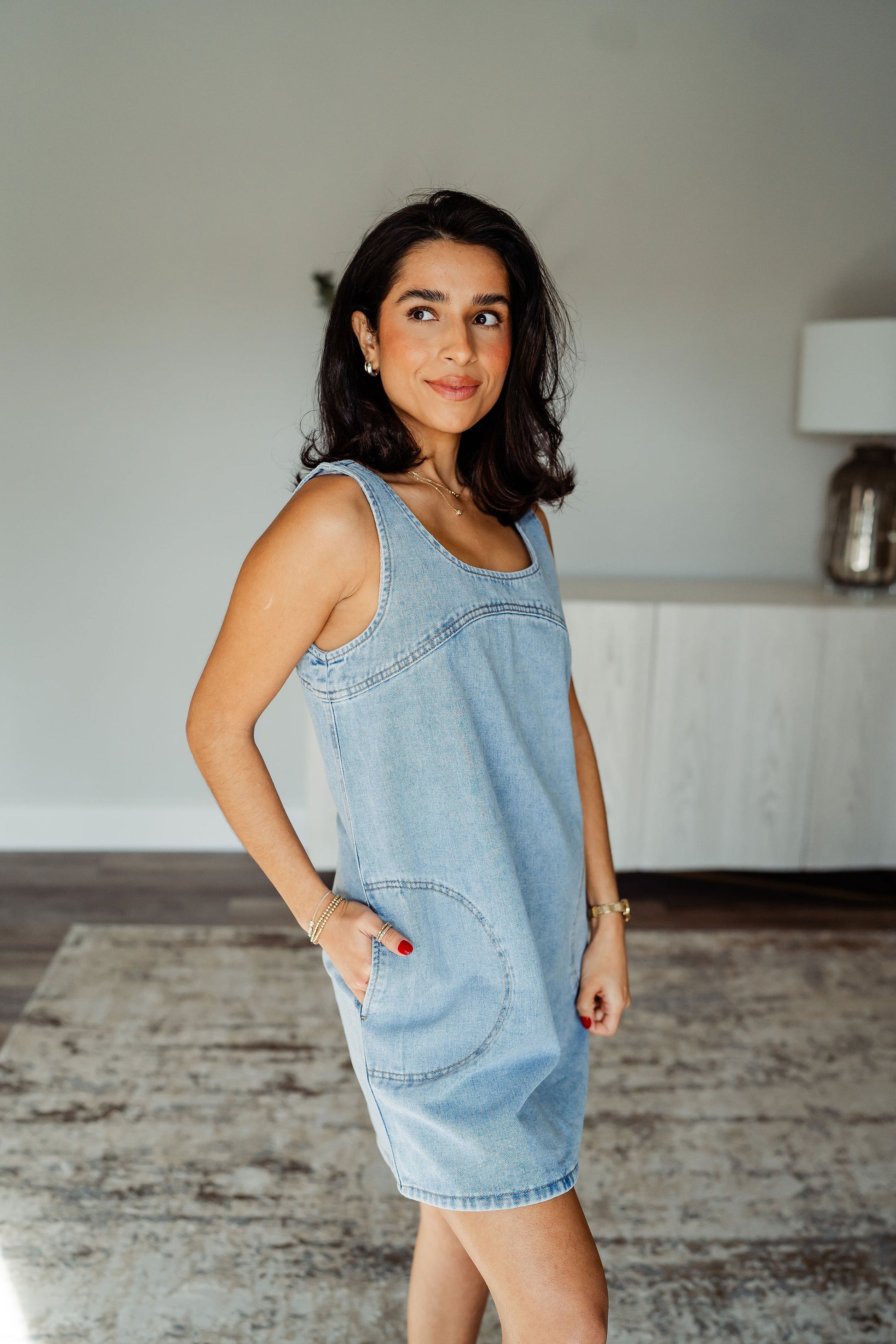 Denim Mini Dress All About You Boutique Denim Mini Dress All About You Boutique