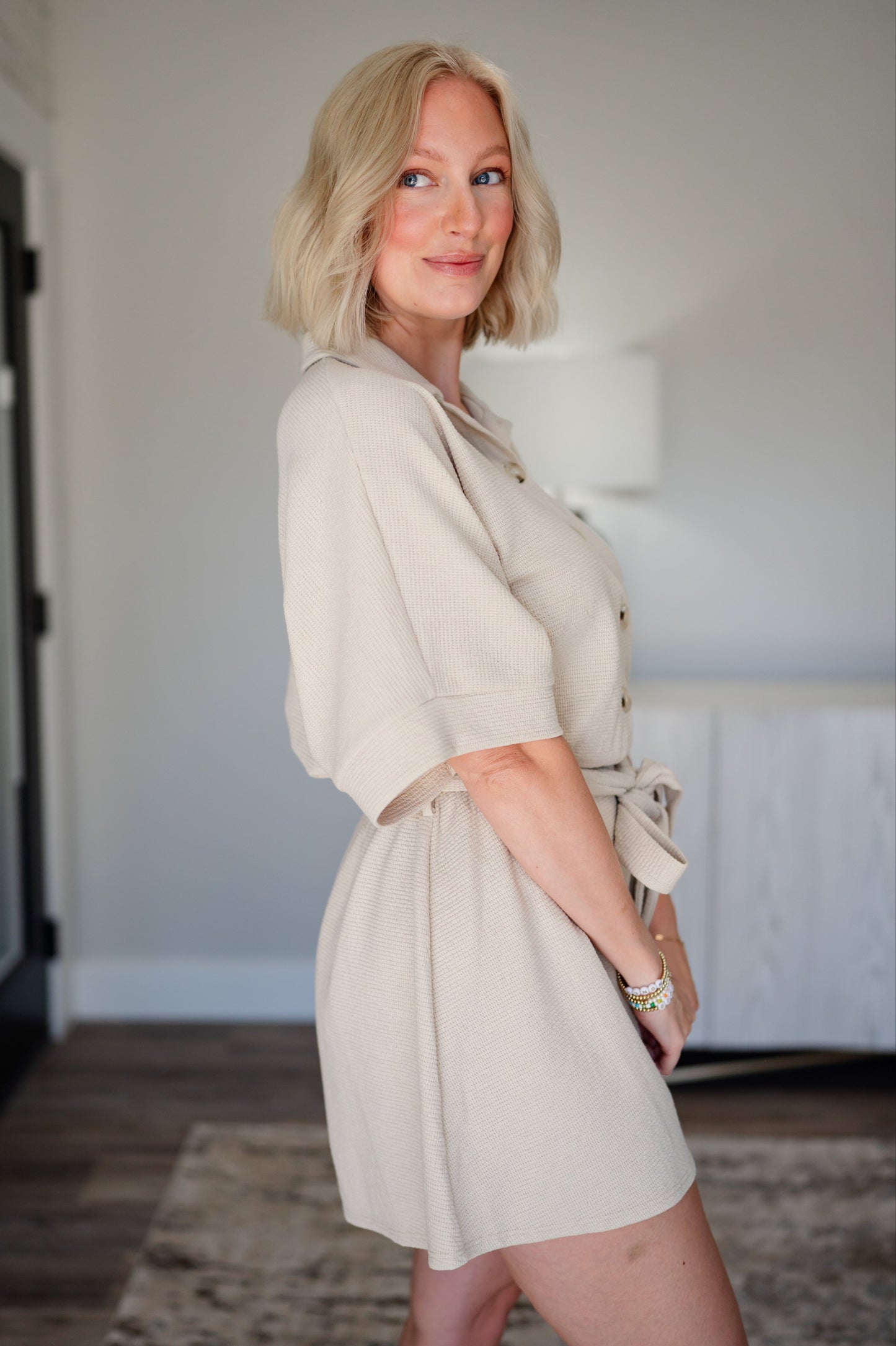 Jillian Oatmeal Romper