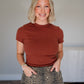 Basic Brick Ribbed Tee