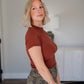 Basic Brick Ribbed Tee
