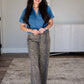 Jade Collared Denim Top