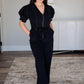 Grace Black Denim Jumpsuit