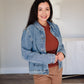 Peter Pan Collared Denim Jacket