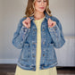 Peter Pan Collared Denim Jacket