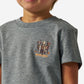 Boys Burlebo Camo Duck Dogs Tee - Dark Heather Gray