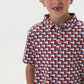 Boys Burlebo Texas Flags Polo