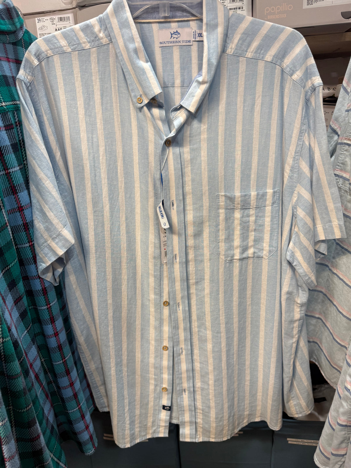 Tide Blue Button Up