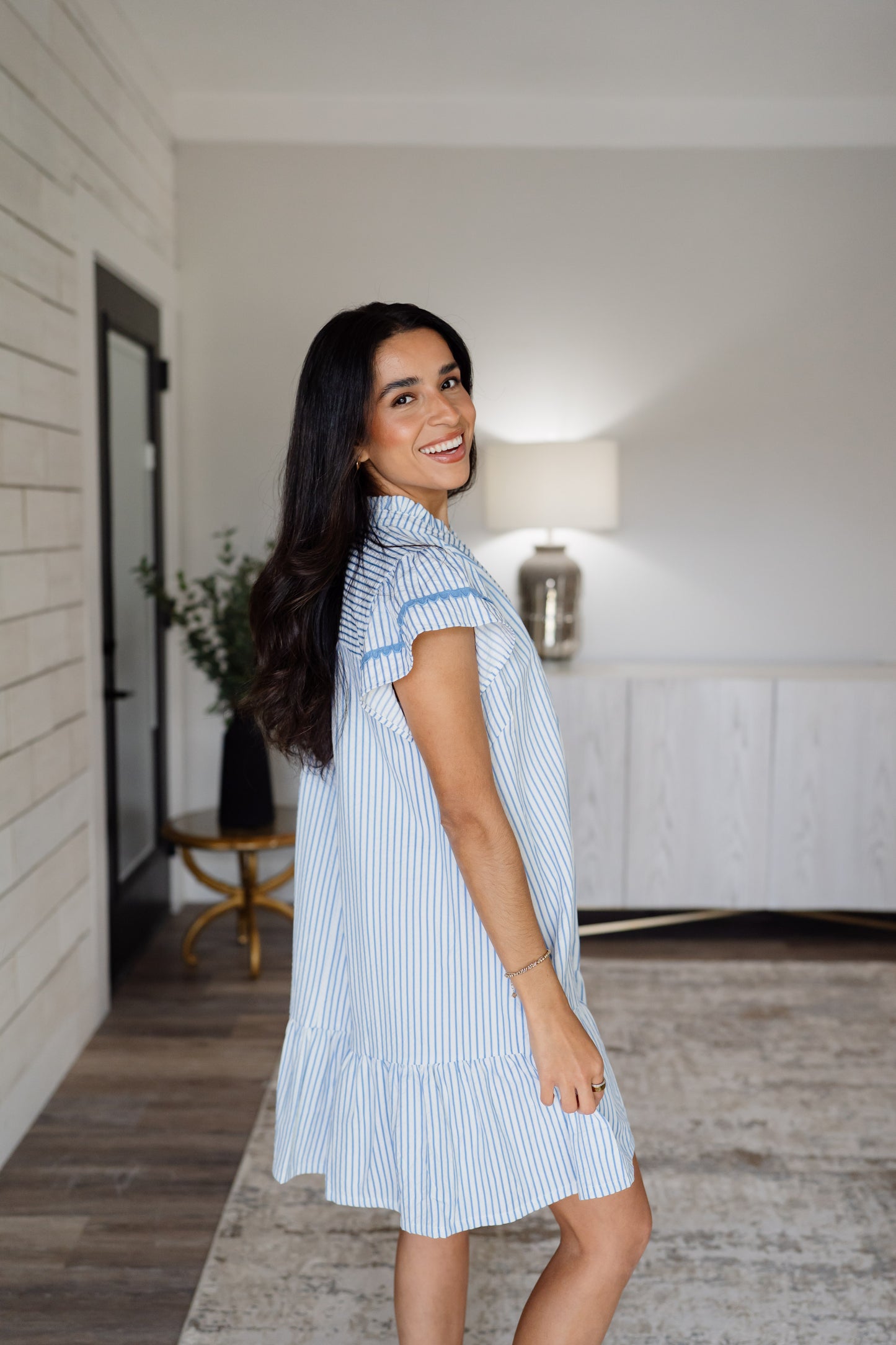Blue Stripe Umgee Dress