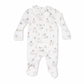 Angel Dear Smocked Peter Pan Snap Footie | Flower Ducklings