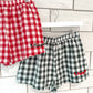 Merry Gingham Shorts - Green