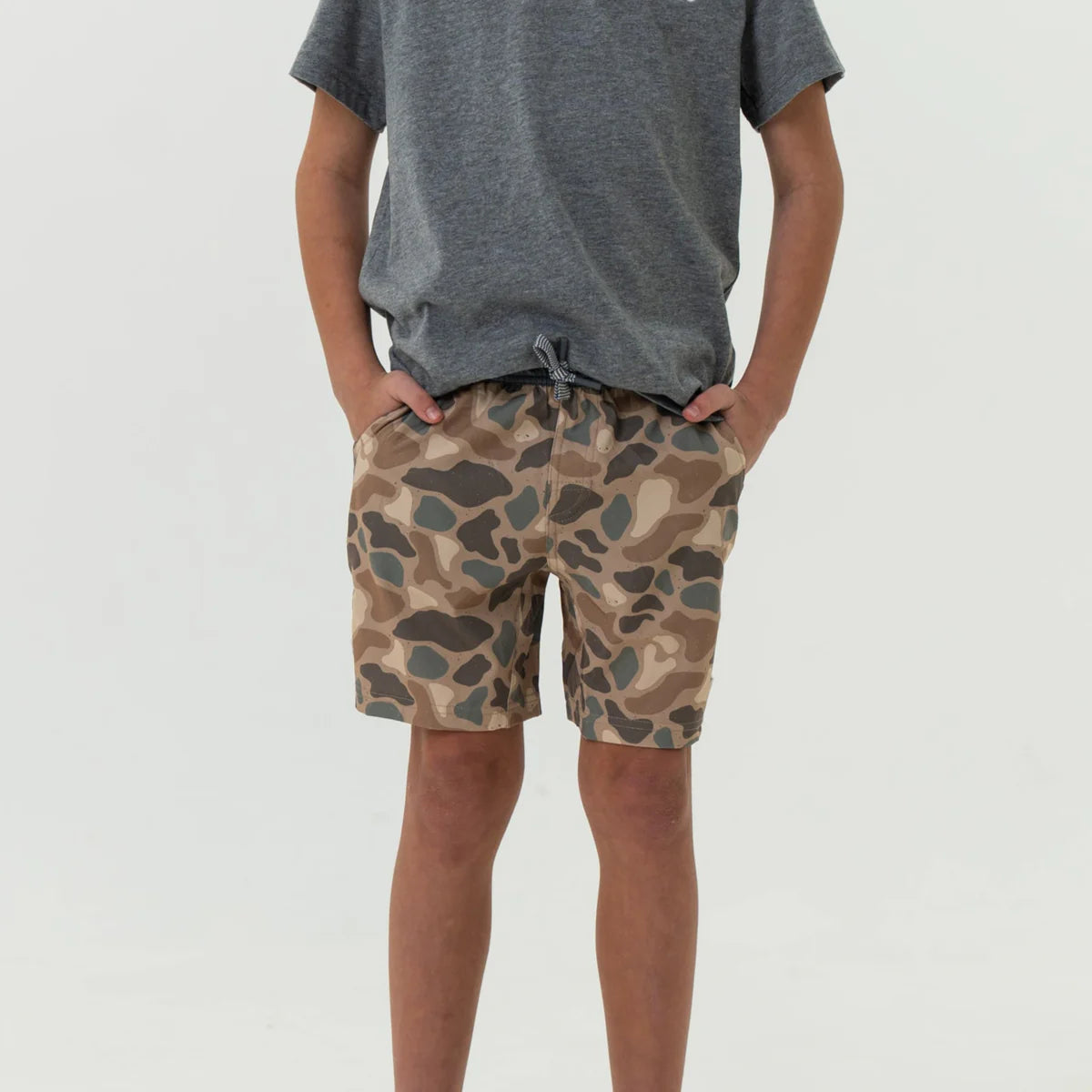 Boys Burlebo Athletic Shorts - Pintail Camo