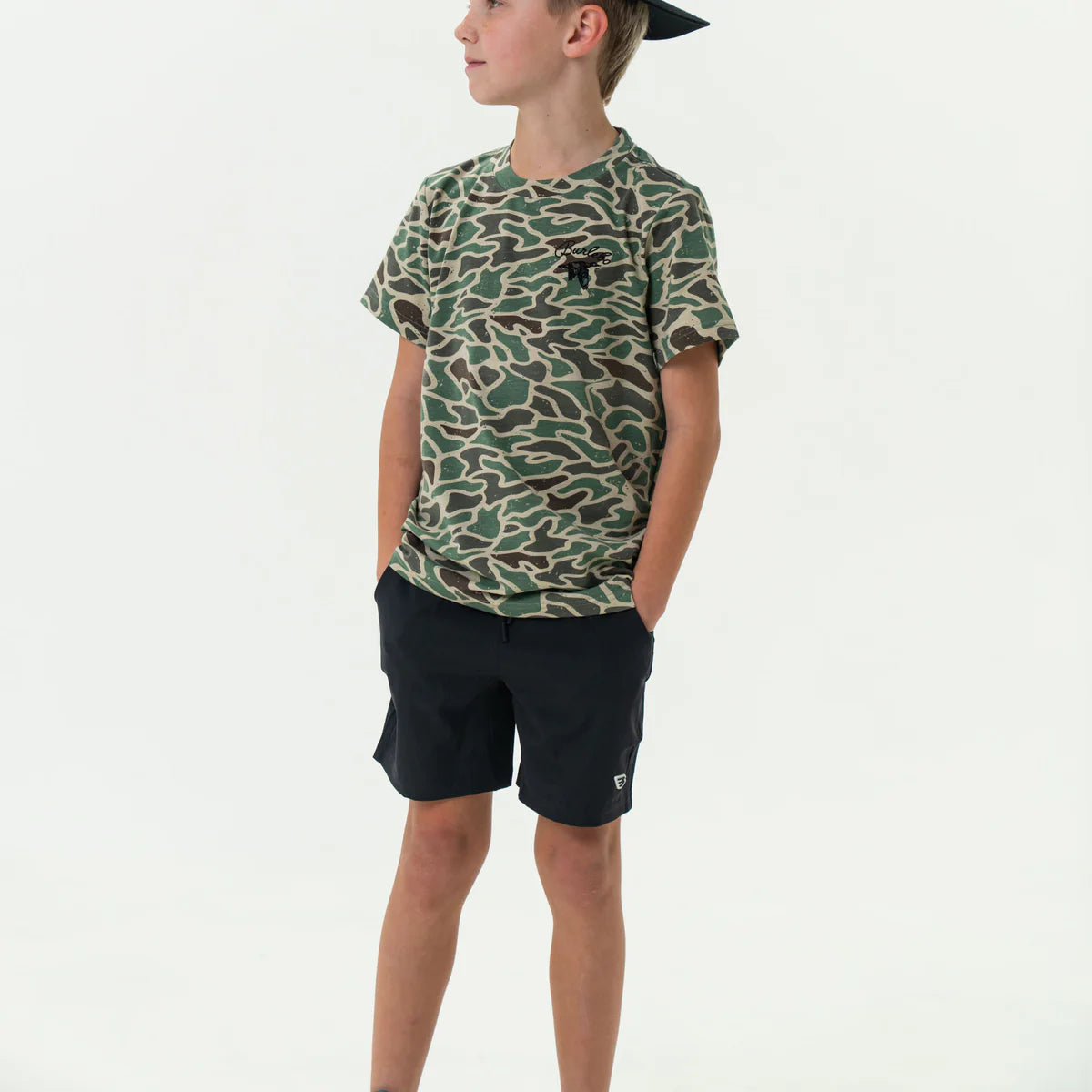 Boys Burlebo Athletic Shorts - Black