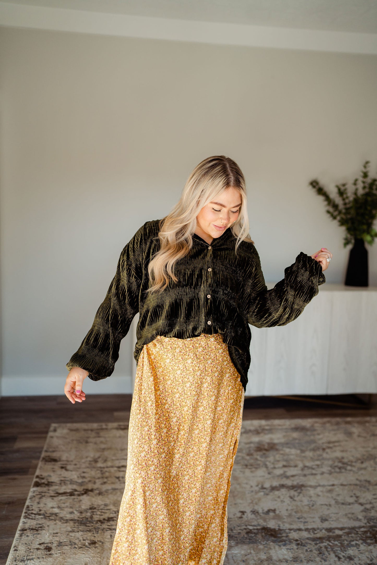 Colette Crushed Velvet Blouse