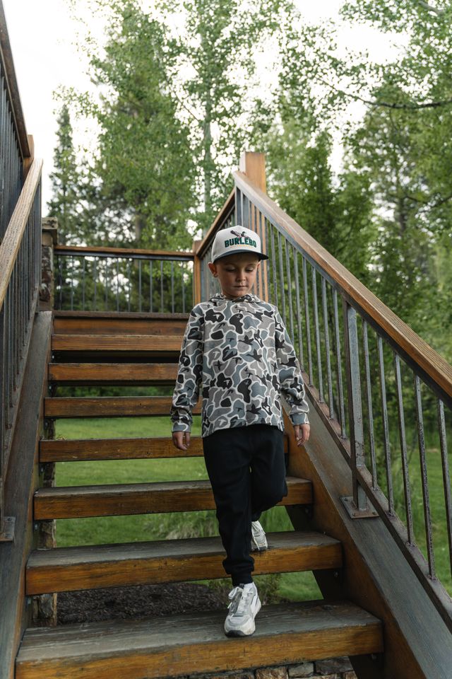 Boys Burlebo Thermal Hoodie - Mallard Mayhem Camo