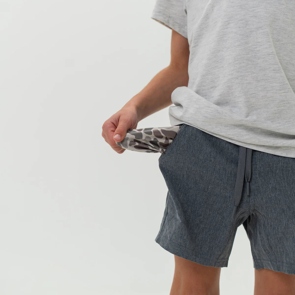 Boys Burlebo Athletic Shorts - Grizzly Gray