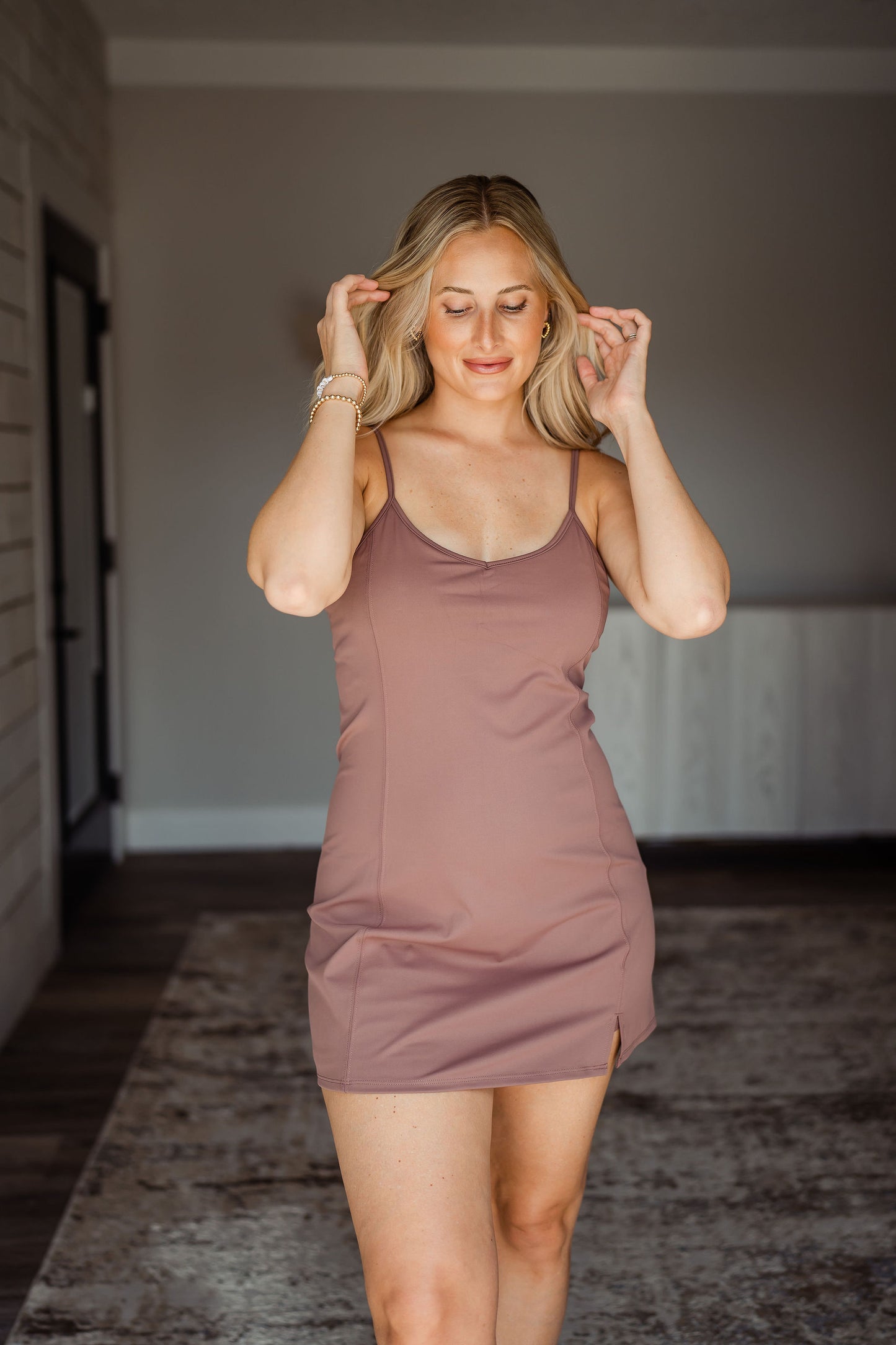 athleisure dress Half Zip Athleisure Dress
