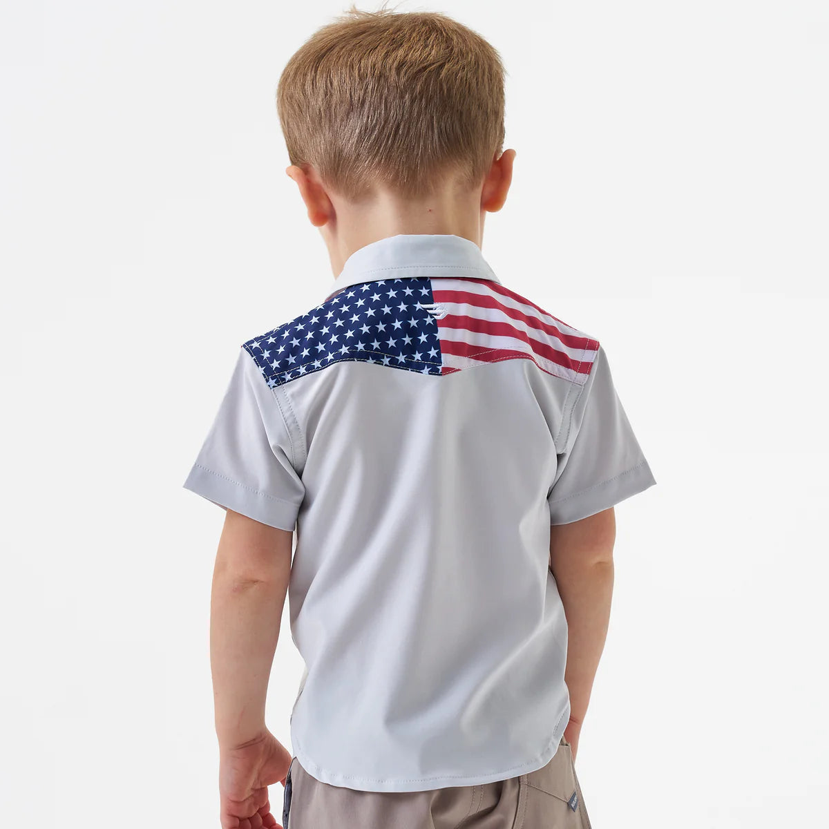 Boys Burlebo Performance Western Shirt - All American