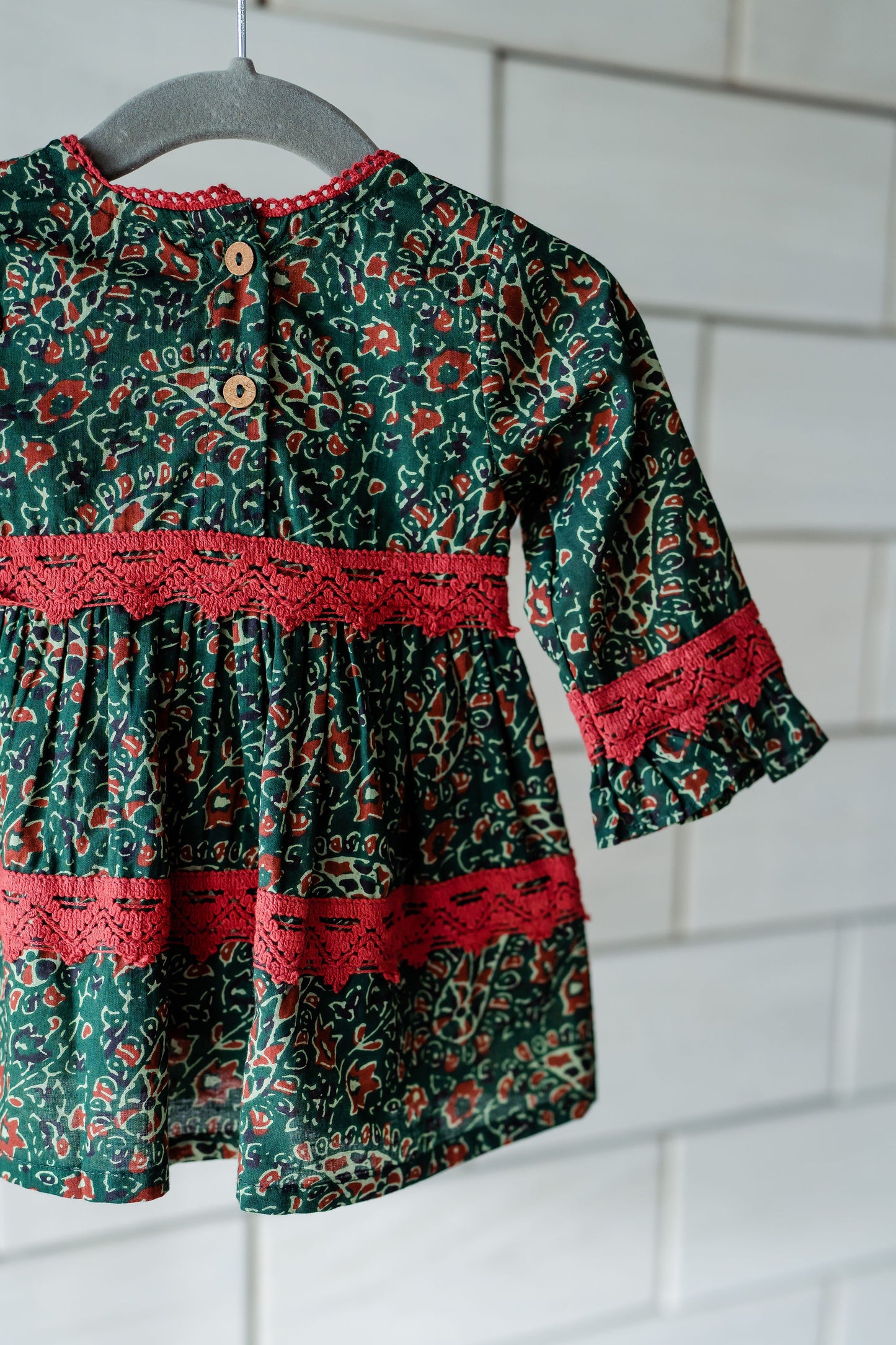 Holiday Paisley Baby Dress + Bloomers