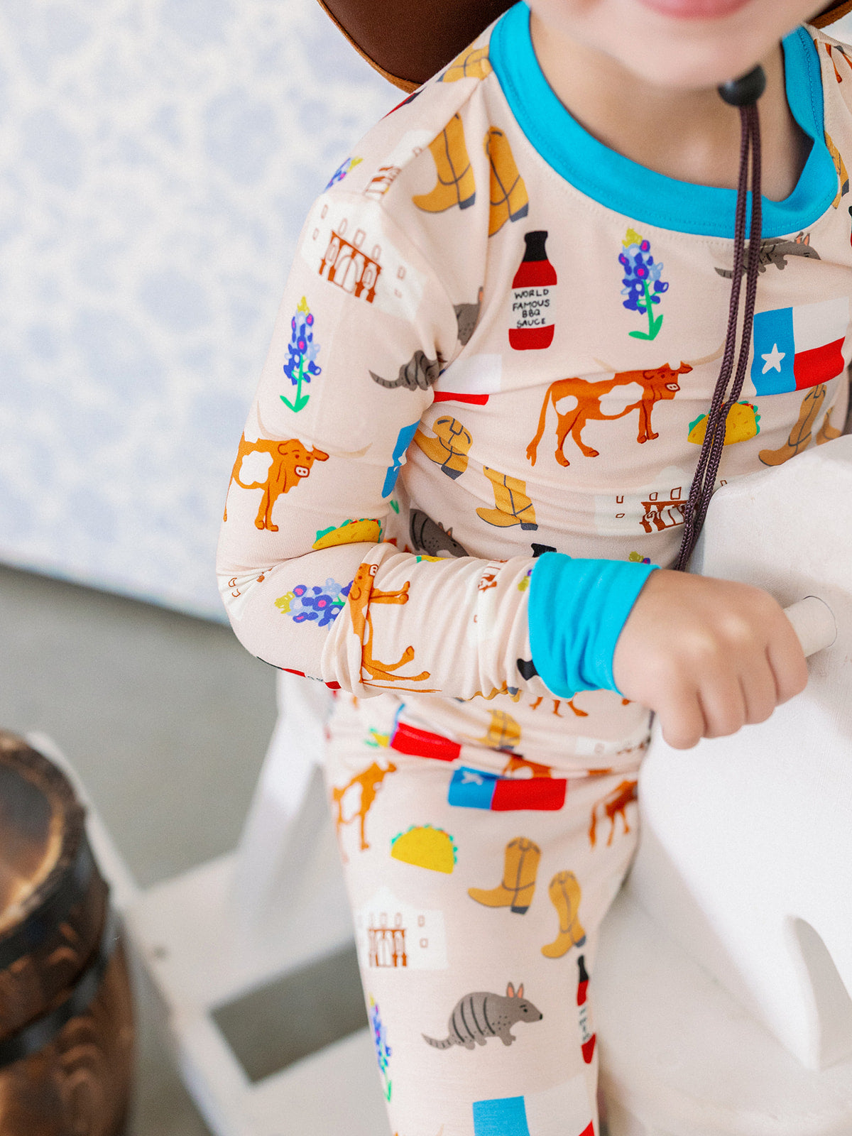 Poppy Kids Co Texas Forever PJ Set