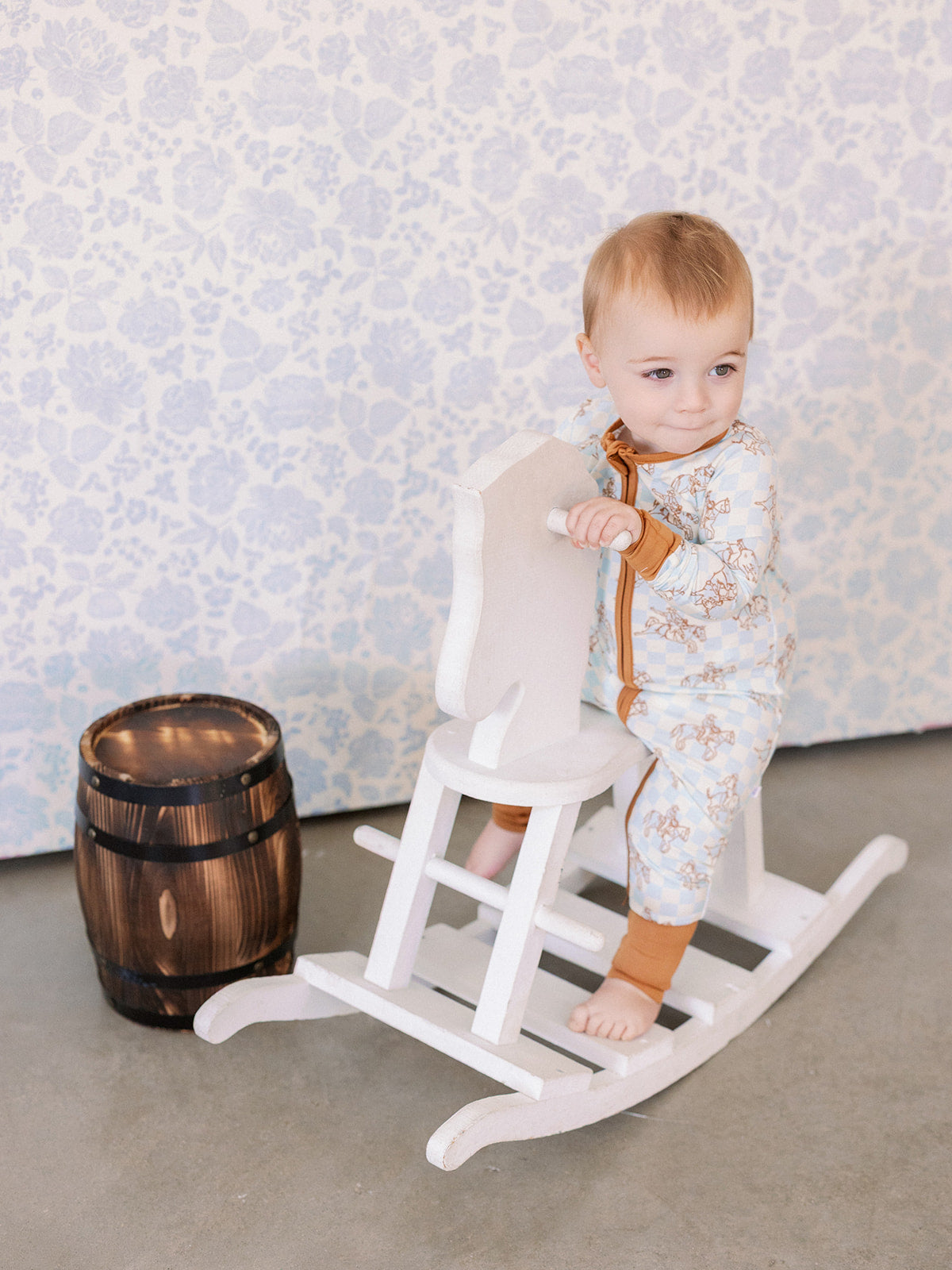 Poppy Kids Co Cowboy Zipper Romper