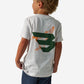 Boys Burlebo Duck Flying B Logo Tee - Oatmeal