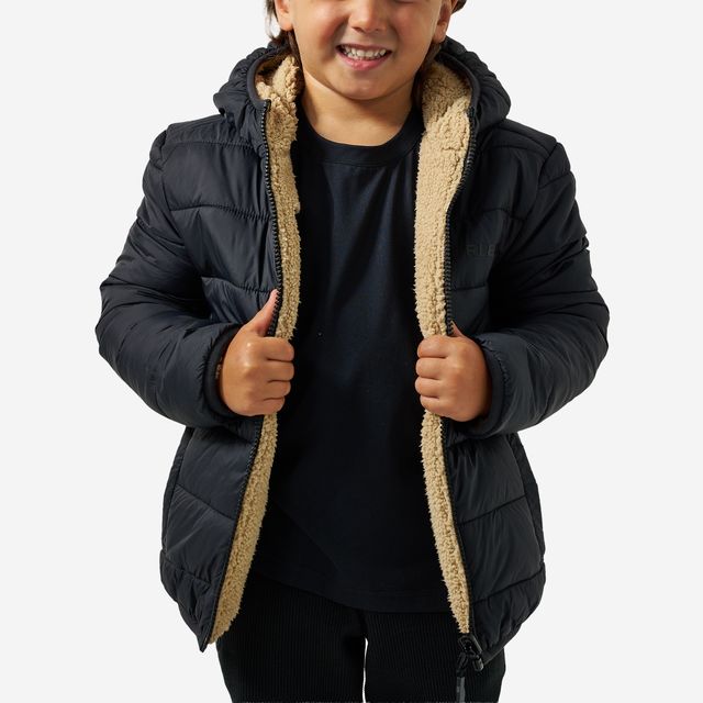 Boys Burlebo Mountain Fleece Hoodie Jacket - Tan