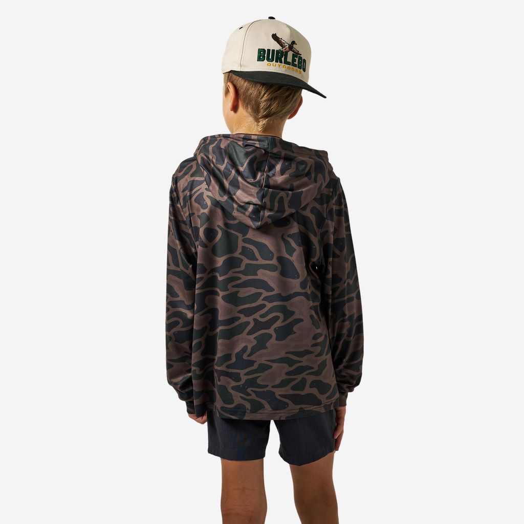 Boys Burlebo Performance Hoodie - Bendita Camo