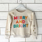 Girls Merry & Bright Chenille Sweatshirt