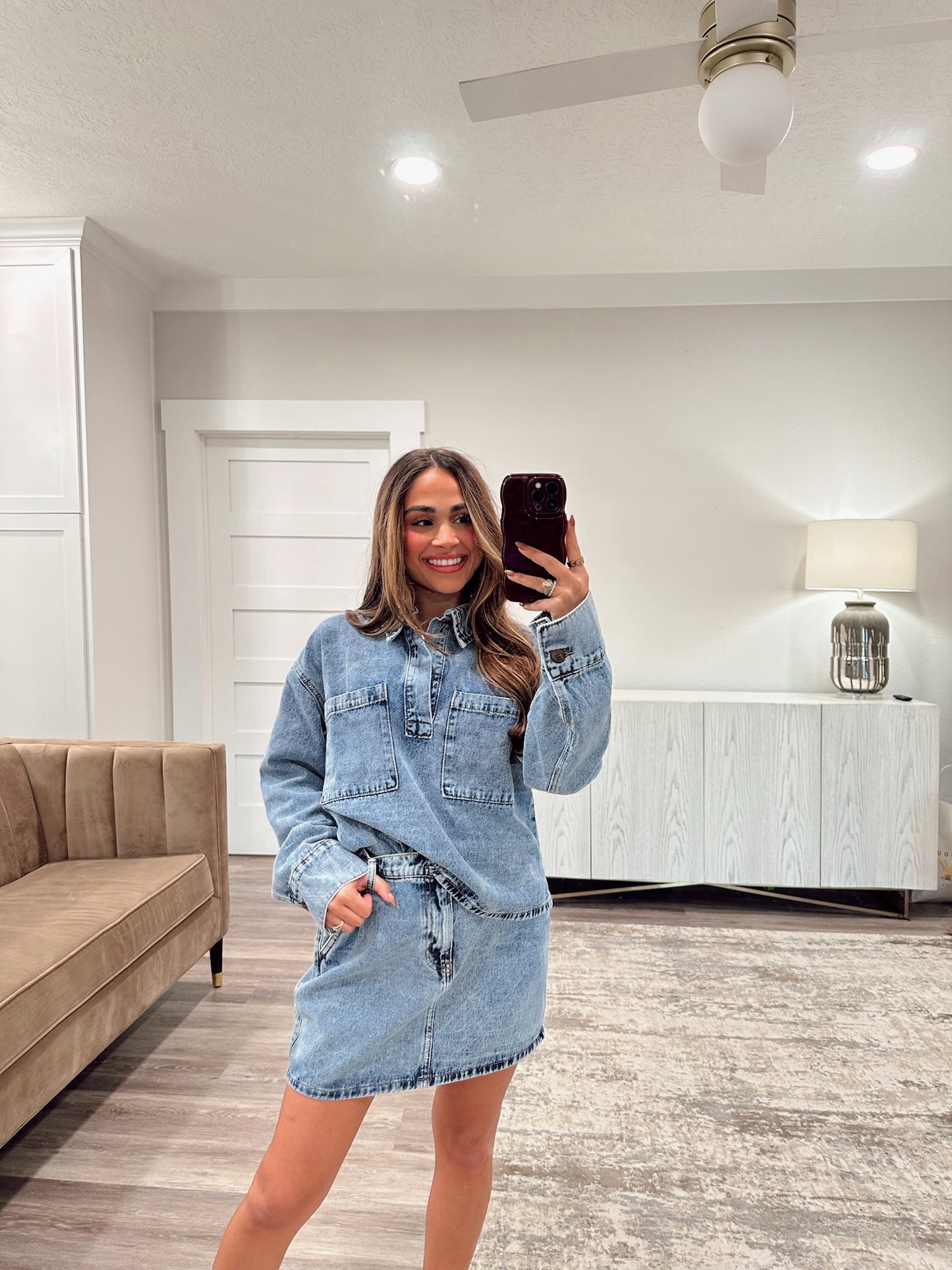 Sutton Denim Skirt