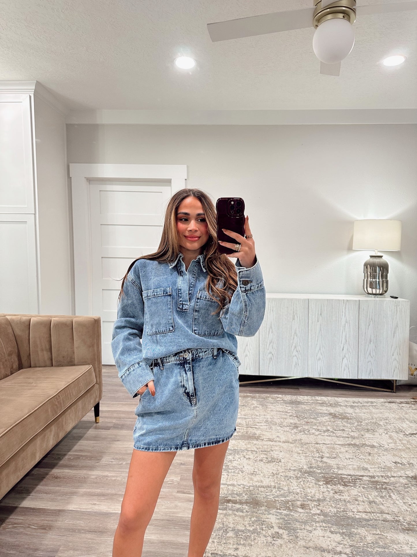 Sutton Denim Top