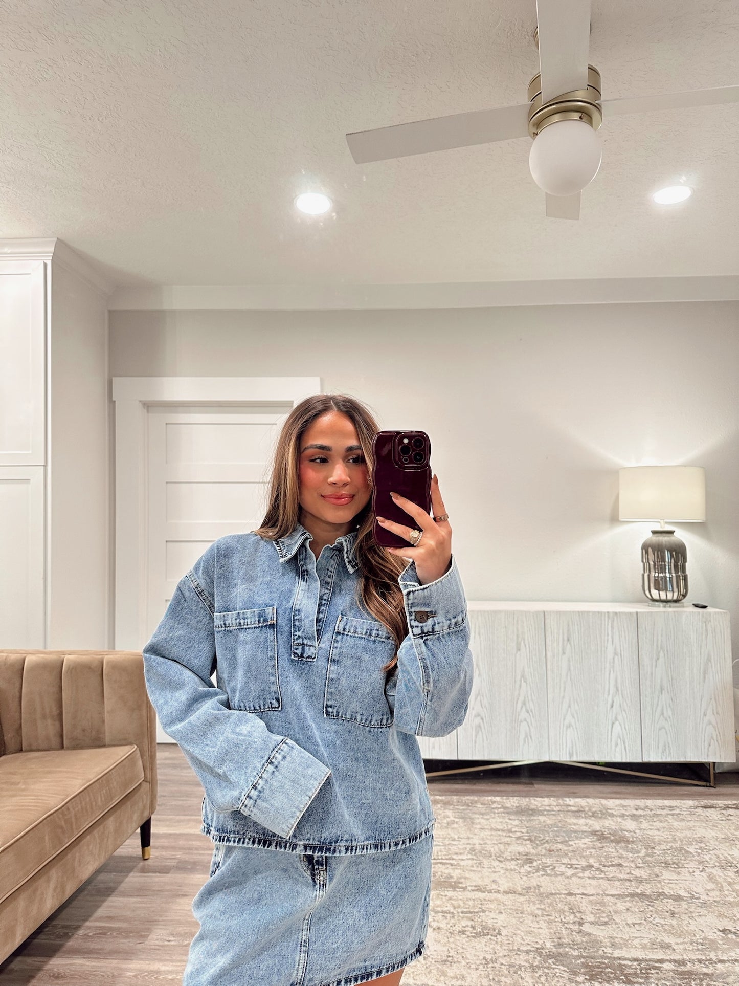Sutton Denim Top