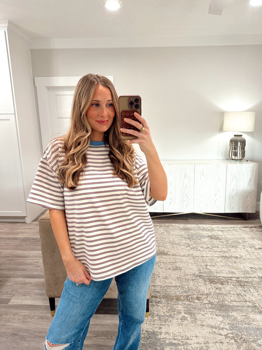 Tommie Oversized Striped Tee