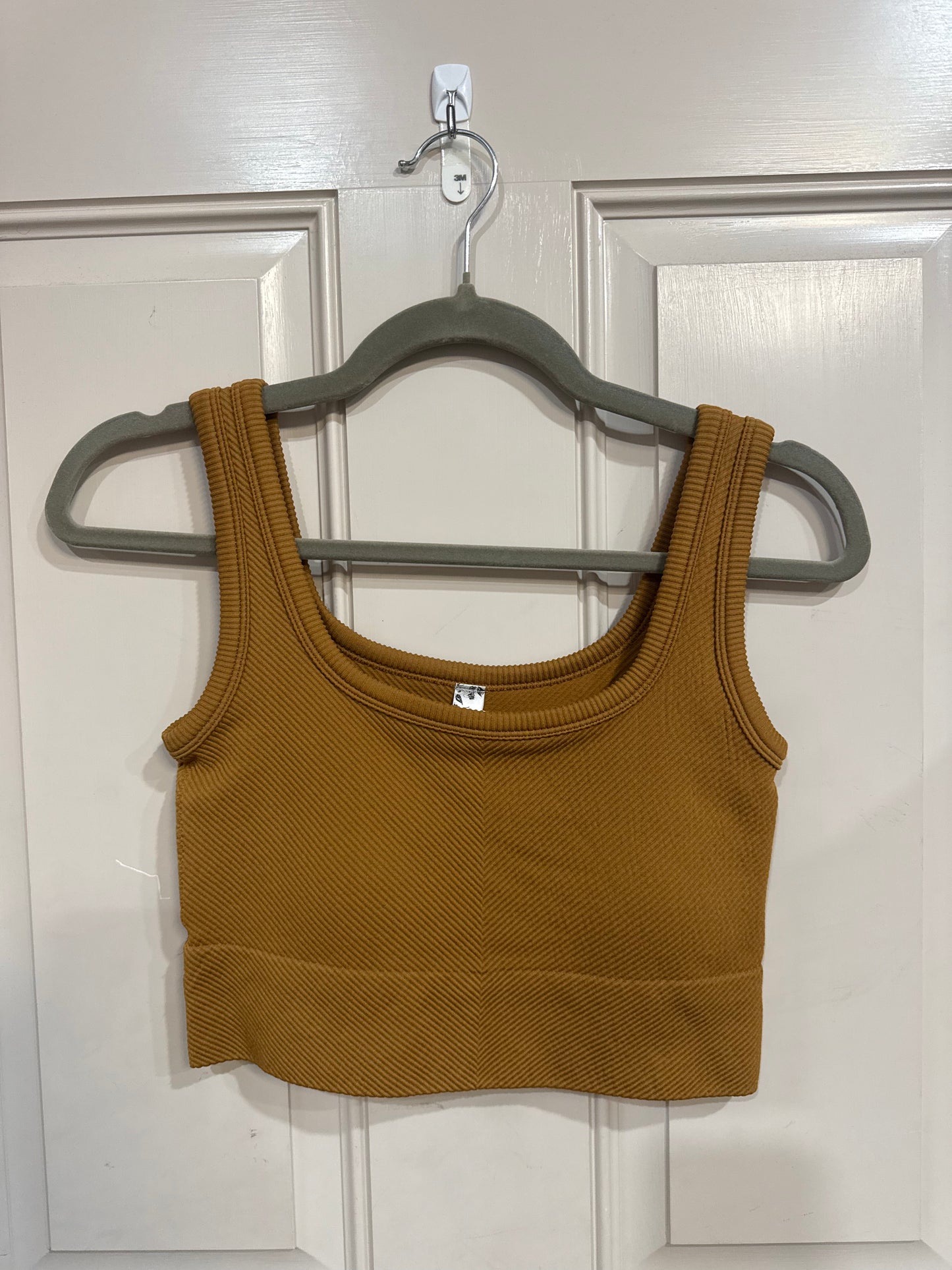 Cropped padded tank