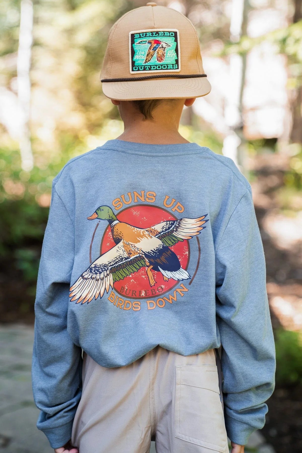 Boys Burlebo Suns Up Birds Down L/S Tee