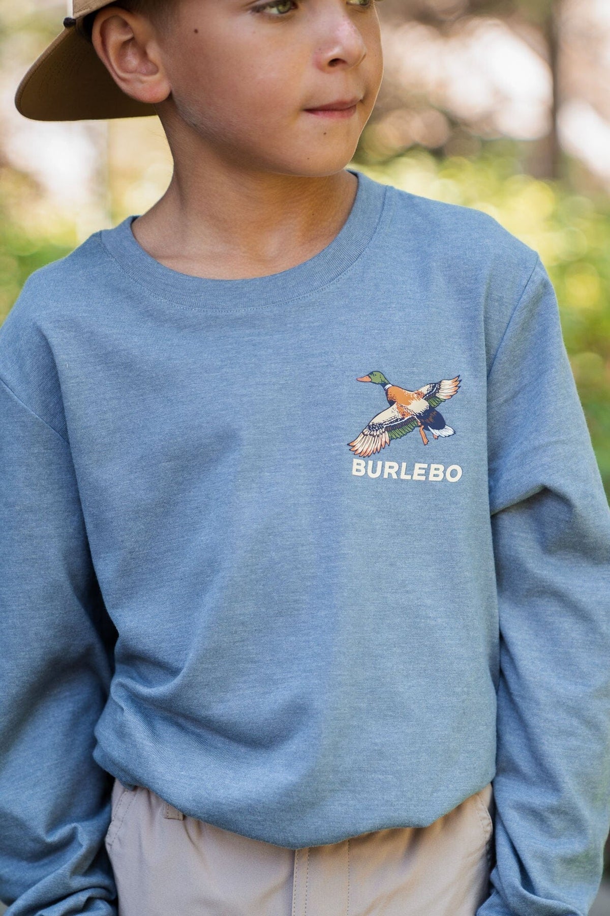 Boys Burlebo Suns Up Birds Down L/S Tee