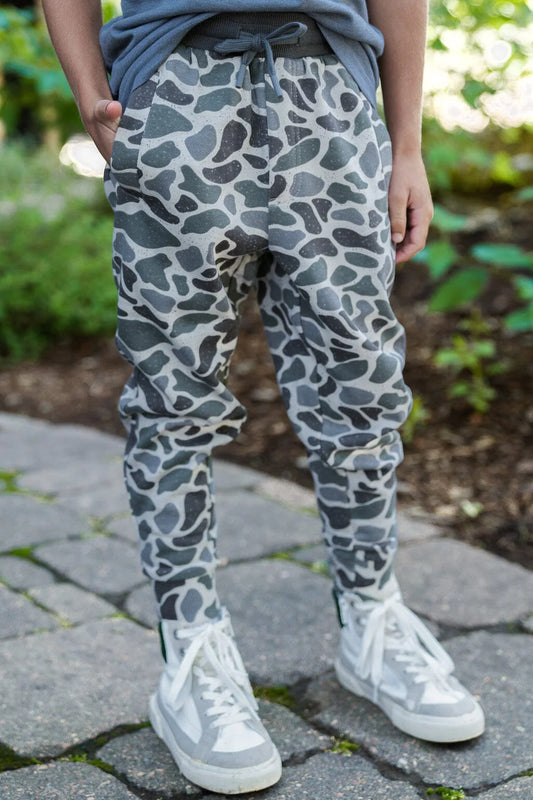 Boys Burlebo Fleece Joggers - Classic Deer Camo