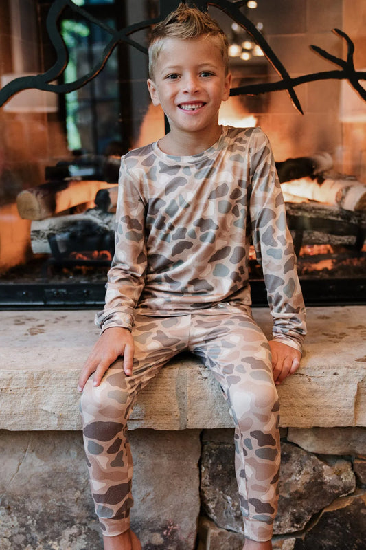 Boys Burlebo Pajama Set - Pintail Camo