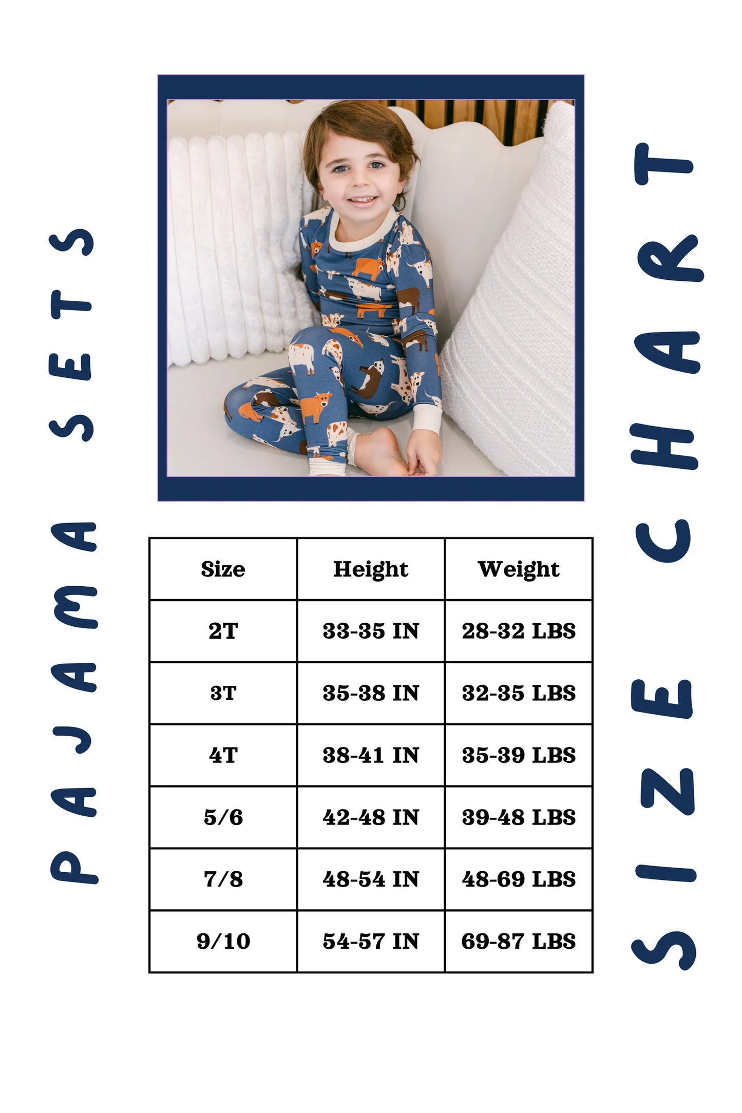 Poppy Kids Co. Western Premium PJ Set