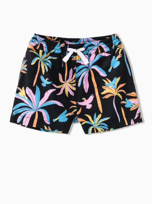Chubbies Kids Swim Trunks - The Black Light Nights