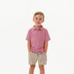 Toddler Burlebo American Flag Print Polo