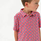 Toddler Burlebo American Flag Print Polo