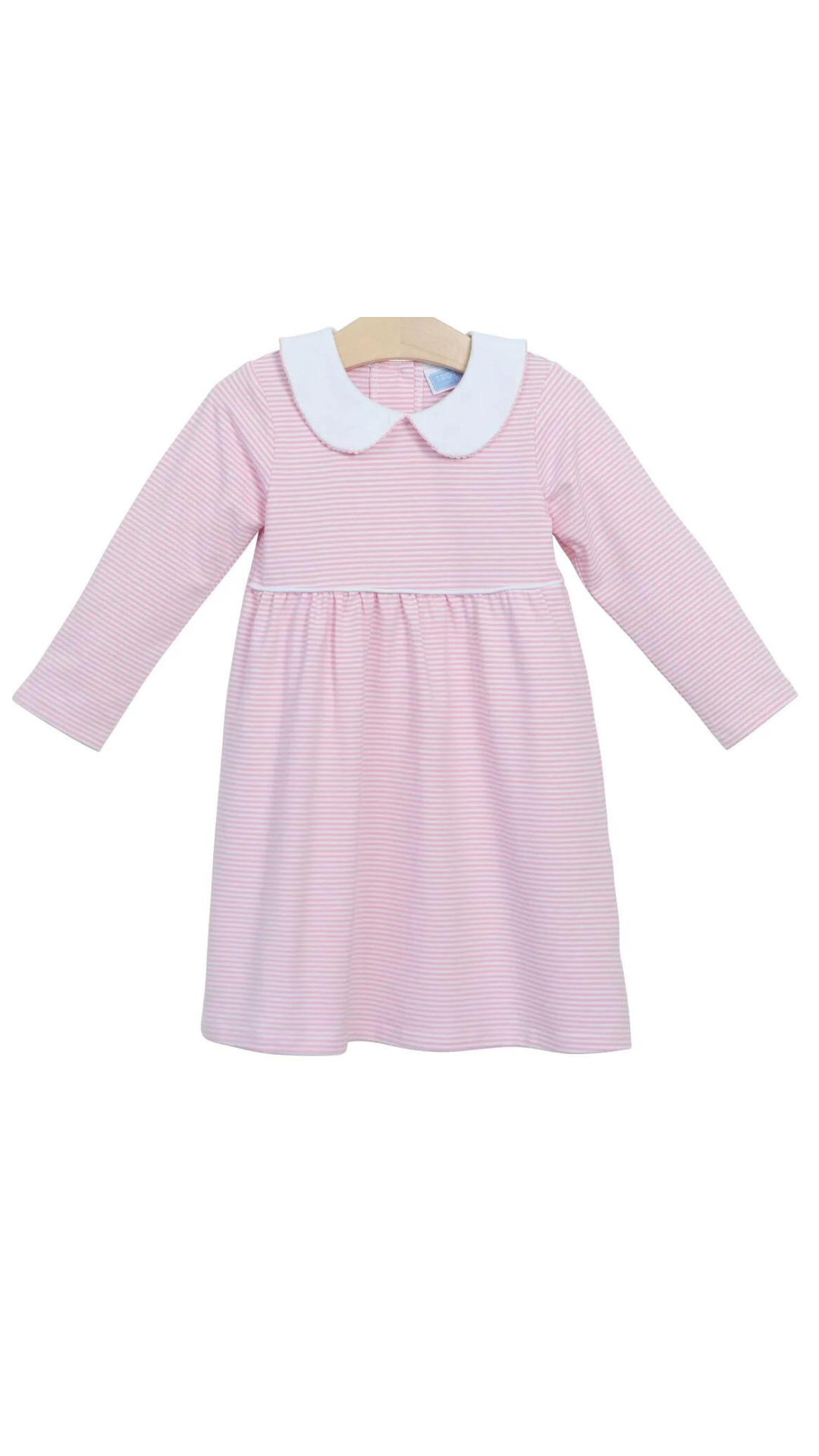 Claire Dress - Light Pink Stripe