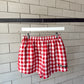 Merry Gingham Shorts - Red