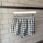 Merry Gingham Shorts - Green