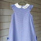 Royal Gingham A-Line Dress