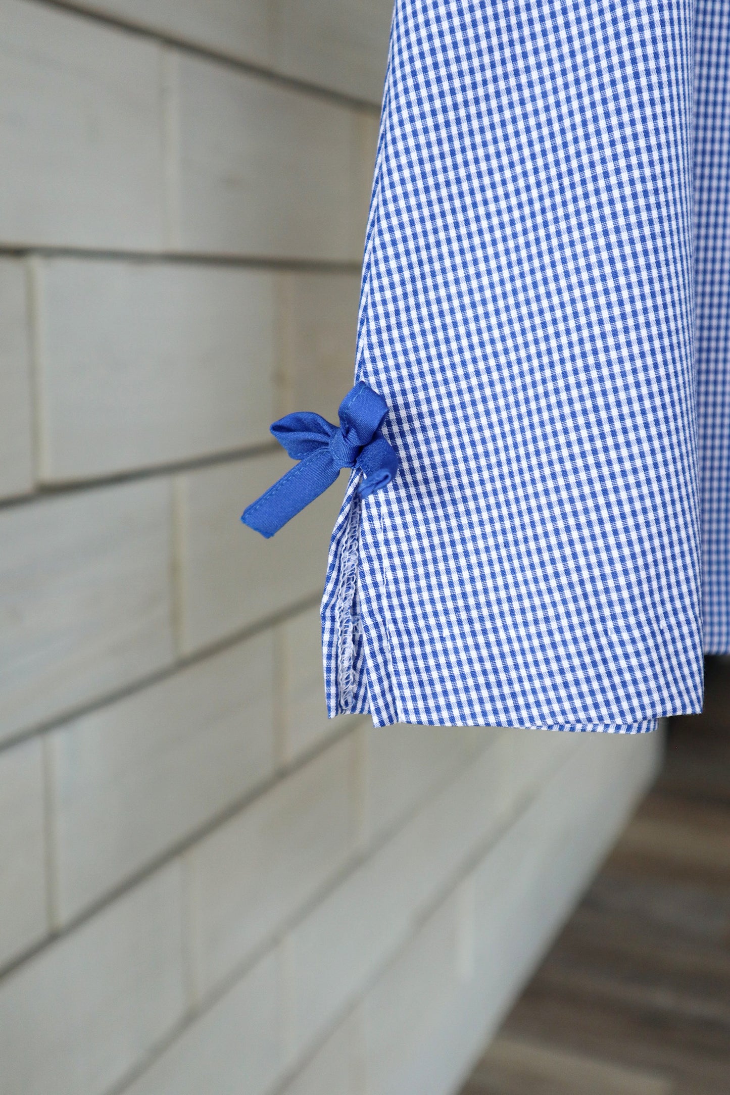 Royal Gingham A-Line Dress