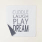 Barefoot Dreams CozyChic Cuddle Laugh Play Dream Stroller Blanket