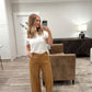 Ramie Cropped Trouser